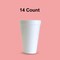 14 Count Large Foam Cups 16 OZ Disposable Insulated Drinkware